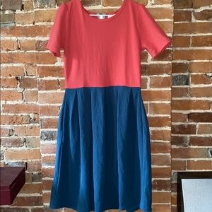 Two Tone LuLaRoe Amelia NWT